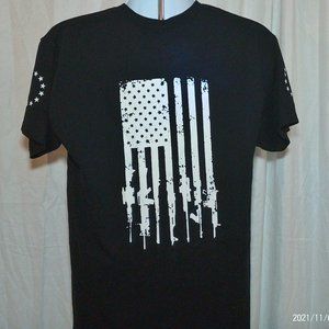 Tattered American Gun Flag